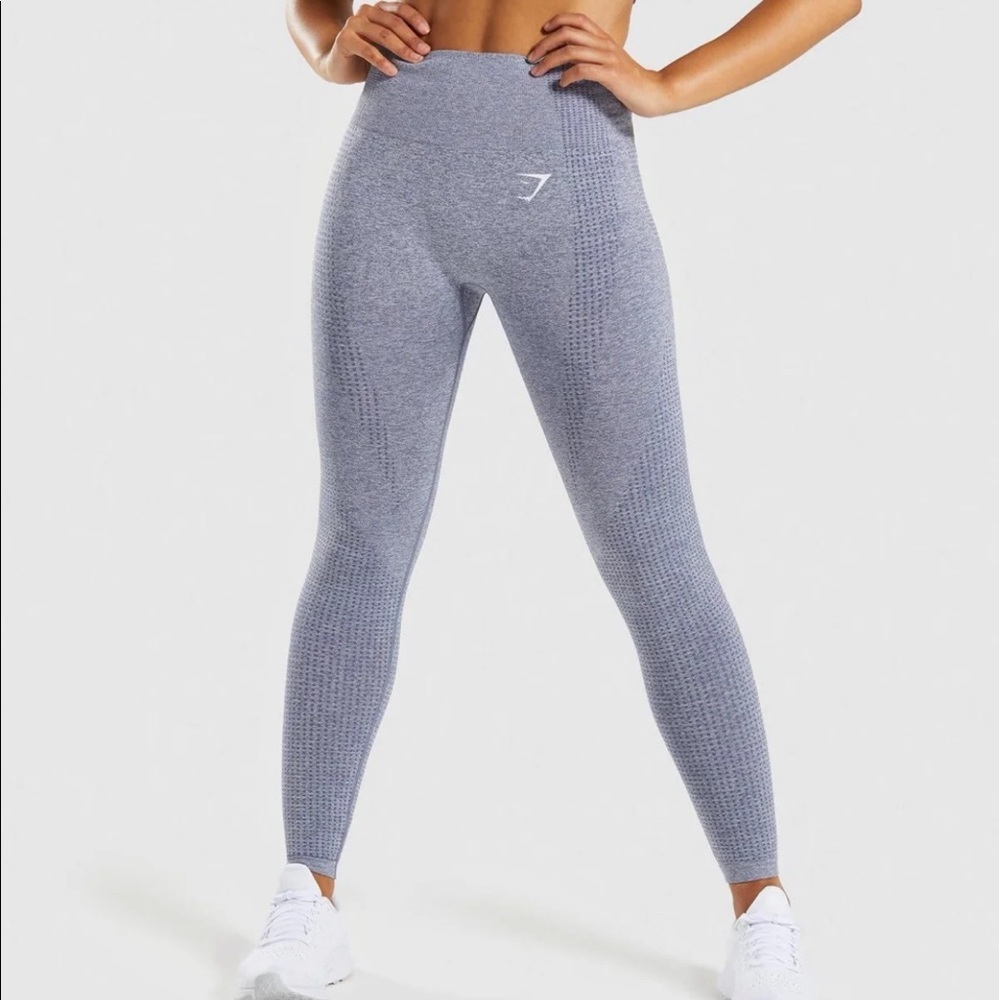 Gymshark vital seamless leggings size M Blue Steel